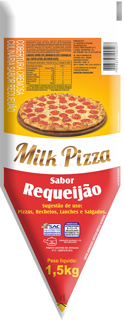 Requeijão Milk Pizza 1,5kg - Compra Food Service